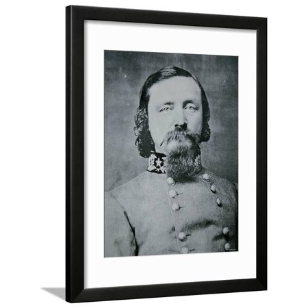 Portrait of General George Pickett Framed Print Wall Art