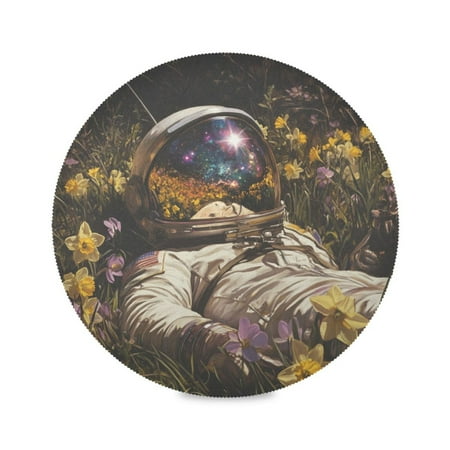 WOBOGO Astronauts in The Sea Of Flowers Round Placemats Set of 6 Heat Resistant Washable Kitchen Table Decorations 15.4in
WOBOGO Astronauts in The Sea Of Flowers Round Placemats Set of 6 Heat Resistant Washable Kitchen Table Decorations 15.4in