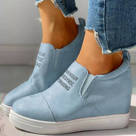 Cathalem Women s Casual Shoes Slip on Women Wedge Heel Casual Shoes Boots Thick Sole Women Fashion Casual Flat Shoes Blue 6.5
Cathalem Women s Casual Shoes Slip on Women Wedge Heel Casual Shoes Boots Thick Sole Women Fashion Casual Flat Shoes Blue 6.5