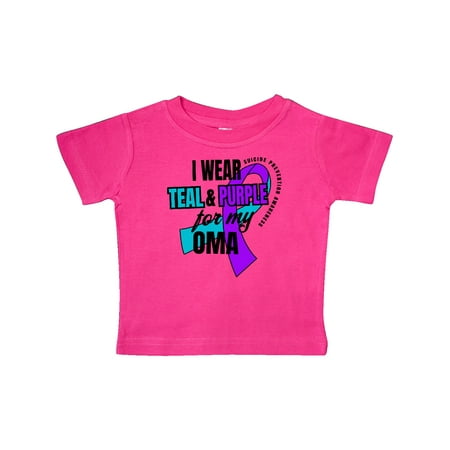Inktastic Suicide Prevention I Wear Teal and Purple for My Oma Gift Baby Boy or Baby Girl T-Shirt
Inktastic Suicide Prevention I Wear Teal and Purple for My Oma Gift Baby Boy or Baby Girl T-Shirt