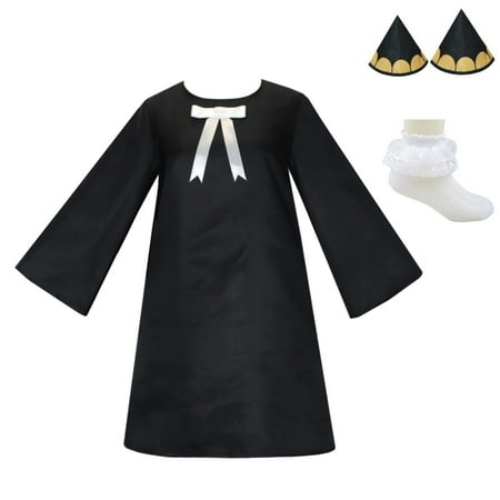 Yejaeka Women Halloween Cosplay Dress Set Long Sleeve Doll Neck Anime Elements Patchwork One-Piece with Headwear Stockings
Yejaeka Women Halloween Cosplay Dress Set Long Sleeve Doll Neck Anime Elements Patchwork One-Piece with Headwear Stockings