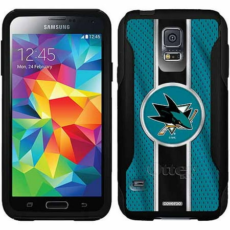 San Jose Sharks Jersey Stripe Design on OtterBox Commuter Series Case for Samsung Galaxy S5