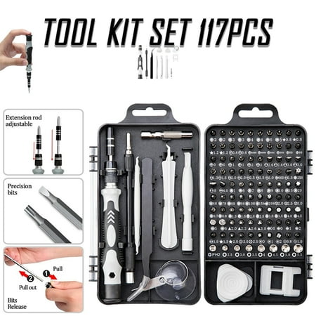 VONTER VONTER 117 in 1 Mini Precision Screwdriver Set Magnetic Screwdriver Bits Kit for Smartphone Mobile Phone Laptop Watch PC Camera Tablet Glasses Electronic Devices DIY Hand Work Repair Tools
VONTER VONTER 117 in 1 Mini Precision Screwdriver Set Magnetic Screwdriver Bits Kit for Smartphone Mobile Phone Laptop Watch PC Camera Tablet Glasses Electronic Devices DIY Hand Work Repair Tools