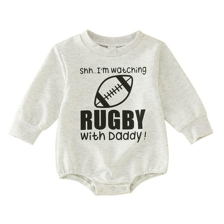LBECLEY Toddler Boy Denim Romper Baby Boys Girls Letter Long Sleeve Cute Cartoon Football Bodysuit Romper Outfits Pumpkin Pajamas Baby A 90
LBECLEY Toddler Boy Denim Romper Baby Boys Girls Letter Long Sleeve Cute Cartoon Football Bodysuit Romper Outfits Pumpkin Pajamas Baby A 90