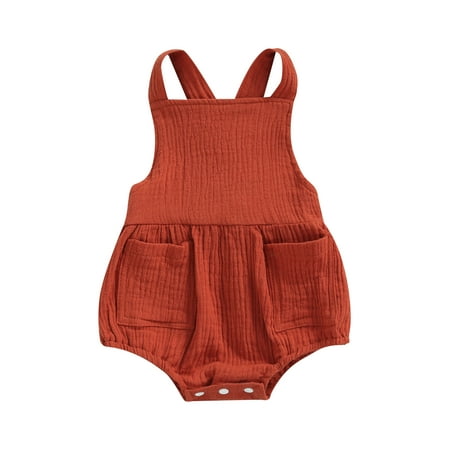IZhansean Newborn Baby Boy Girl Sleeveless Romper Backless Bodysuit Cotton Line Summer Clothes Khaki 12-18 Months
IZhansean Newborn Baby Boy Girl Sleeveless Romper Backless Bodysuit Cotton Line Summer Clothes Khaki 12-18 Months