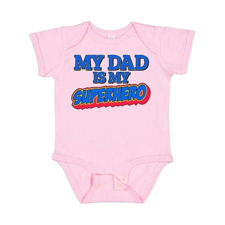 Inktastic My Dad is My Superhero Gift Baby Boy or Baby Girl Bodysuit