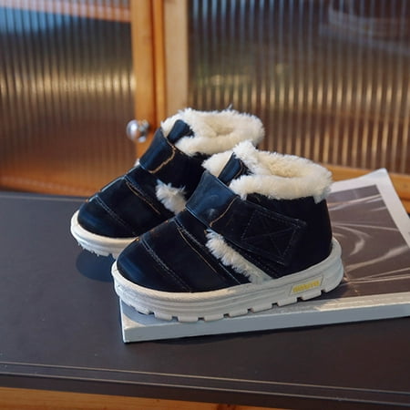 LYCAQL Toddler Shoes Winter Children Snow Boots for Boys and Girls Thick Bottom Non Slip Upper Hook Loop Solid Color Plush Warm and Ski Boots (Black 12.5 Little Child)
LYCAQL Toddler Shoes Winter Children Snow Boots for Boys and Girls Thick Bottom Non Slip Upper Hook Loop Solid Color Plush Warm and Ski Boots (Black 12.5 Little Child)