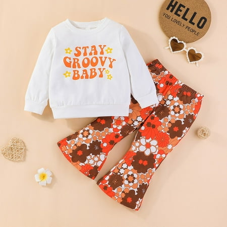 Hunpta Toddler Boys Girls Long Sleeve Letter Prints Pullover Tops Flowers Prints Trumpet Pants Outfits
Hunpta Toddler Boys Girls Long Sleeve Letter Prints Pullover Tops Flowers Prints Trumpet Pants Outfits