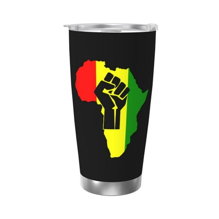Black Power Fist Pan African Colors 20 Oz Water Bottle Insulated Tumblers Stainless Steel Cups Double Wall Tumbler with Lid
Black Power Fist Pan African Colors 20 Oz Water Bottle Insulated Tumblers Stainless Steel Cups Double Wall Tumbler with Lid