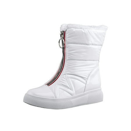 Ritualay Women Lightweight Snow Boots Slip Resistant Flat Mid Calf Boot Casual Outdoor Platform Booties White 5
Ritualay Women Lightweight Snow Boots Slip Resistant Flat Mid Calf Boot Casual Outdoor Platform Booties White 5