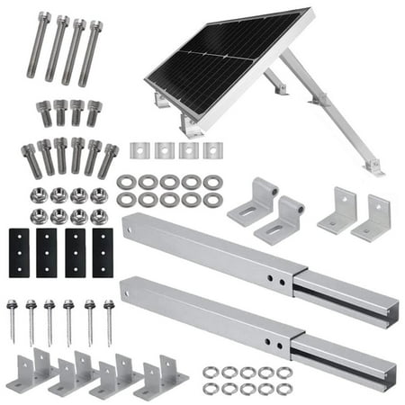 Laideyi Solar Panel Mounting Brackets Adjustable Solar Panel Mount Brackets Z Brackets Kit with Nuts and Bolts Easy Installation Suitable for Flat Surfaces and Off Gird Roof pretty good
Laideyi Solar Panel Mounting Brackets Adjustable Solar Panel Mount Brackets Z Brackets Kit with Nuts and Bolts Easy Installation Suitable for Flat Surfaces and Off Gird Roof pretty good