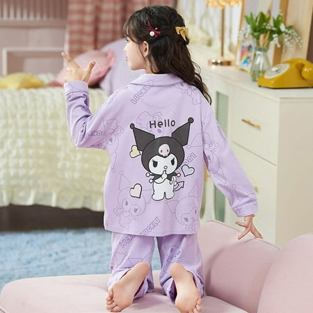 Hello Kitty Sanrio Kids Long Sleeve Pajamas Set Cute Kuromi Autumn Sleepwear Anime Cinnamoroll Homewear Girl Children Clothing
Hello Kitty Sanrio Kids Long Sleeve Pajamas Set Cute Kuromi Autumn Sleepwear Anime Cinnamoroll Homewear Girl Children Clothing
