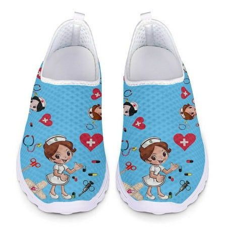 Nursing Shoes for Women 2024 Cartoon Nurse 3D Print Loafers Woman Slip On Flats Mesh Sneakers Summer Ladies Sport Casual Shoes
Nursing Shoes for Women 2024 Cartoon Nurse 3D Print Loafers Woman Slip On Flats Mesh Sneakers Summer Ladies Sport Casual Shoes