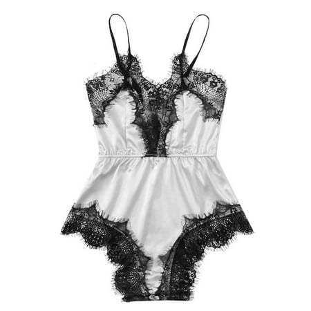 YUNAFFT Womens Pajamas Sets Ladies Fashion Solid Color Erotic Lace Sexy Deep V Satin Sexy Camisole One-piece Pajamas Sleepwear Soft
YUNAFFT Womens Pajamas Sets Ladies Fashion Solid Color Erotic Lace Sexy Deep V Satin Sexy Camisole One-piece Pajamas Sleepwear Soft