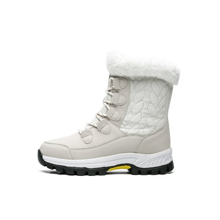 GENILU Women Casual Mid Calf Boot Plush Lining Snow Boots Work Lace Up Winter Warm Shoes Beige 7
GENILU Women Casual Mid Calf Boot Plush Lining Snow Boots Work Lace Up Winter Warm Shoes Beige 7