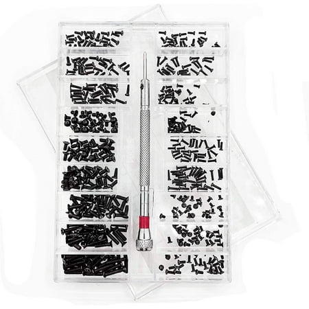 500pcs Micro Tiny Repair Screw Kit With Screwdriver Small Stainless Steel Screw Assortment Kit 18 Sizes for Glasses Laptop Jewelry
500pcs Micro Tiny Repair Screw Kit With Screwdriver Small Stainless Steel Screw Assortment Kit 18 Sizes for Glasses Laptop Jewelry