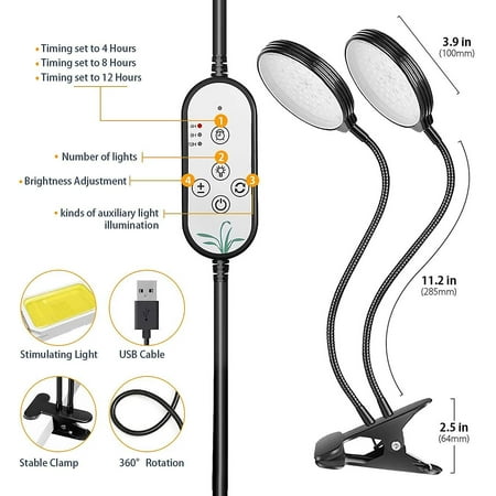 Plant Light 2-head 156 Led Grow Light 30w 360 Full Spectrum Horticultural Grow Light With 3 Brightness Modes And Auto Timing Perfect For.
Plant Light 2-head 156 Led Grow Light 30w 360 Full Spectrum Horticultural Grow Light With 3 Brightness Modes And Auto Timing Perfect For.