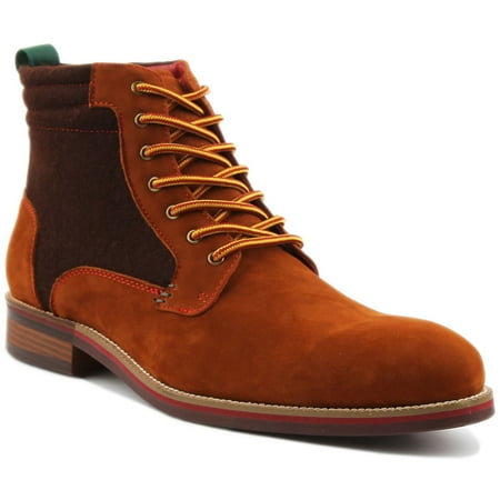 JUSTINREESS Marco Men s Lace Up Ankle Boot In Brown Size 12