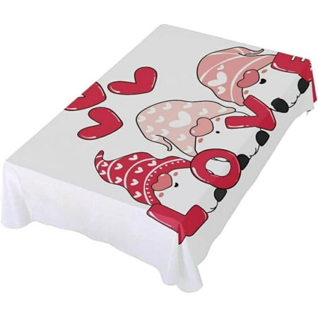 Hyjoy Cute Valentine s Day Gnome Elf Rectangle Tablecloth Valentine s Day Mother s Day Kitchen Decoration Dinner Rectangular Table Cover for Party Holiday Hotel BBQ-Machine Washable 60x60In
Hyjoy Cute Valentine s Day Gnome Elf Rectangle Tablecloth Valentine s Day Mother s Day Kitchen Decoration Dinner Rectangular Table Cover for Party Holiday Hotel BBQ-Machine Washable 60x60In