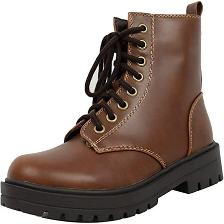 Soda Women s Combat Lace Up Ankle Boots