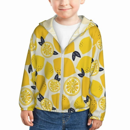 Sun Hoodie for Kids yellow Lemon pattern Long Sleeve Swim Fishing Shirts Sun Protection Zip Up Jacket Clothing Athletic Hoodie
Sun Hoodie for Kids yellow Lemon pattern Long Sleeve Swim Fishing Shirts Sun Protection Zip Up Jacket Clothing Athletic Hoodie