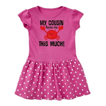 Inktastic My Cousin Loves Me Boys Gift Baby Girl Dress