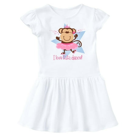 Inktastic Monkey Love Tutu Dance Gift Baby Girl Dress