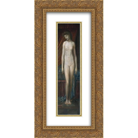 George Frederick Watts 2x Matted 14x24 Gold Ornate Framed Art Print 'Psyche'
