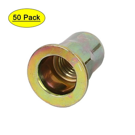 Unique Bargains M8 x 19mm Flat Head Half Hex Body Insert Blind Rivet Nut Fastener 50pcs
Unique Bargains M8 x 19mm Flat Head Half Hex Body Insert Blind Rivet Nut Fastener 50pcs