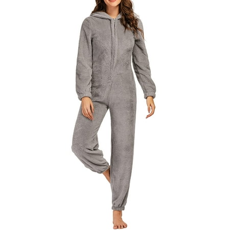 Youweixiong Womens Plush One Piece Pajamas Romper Warm Cartoon Animal Ears Hat Zipper Hooded Sleepwear Jumpsuit
Youweixiong Womens Plush One Piece Pajamas Romper Warm Cartoon Animal Ears Hat Zipper Hooded Sleepwear Jumpsuit