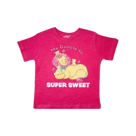 Inktastic My Guncle Is Super Sweet Cotton Candy Lions with Pink Mane Gift Toddler Boy or Toddler Girl T-Shirt
Inktastic My Guncle Is Super Sweet Cotton Candy Lions with Pink Mane Gift Toddler Boy or Toddler Girl T-Shirt