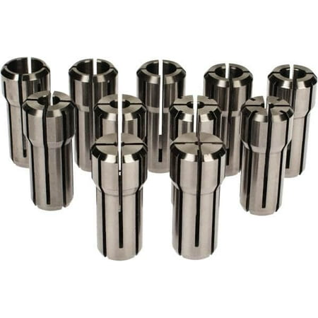 Accupro 11 Piece 1/16 to 3/8 Capacity DA200 Double Angle Collet Set Increments of 1/32
Accupro 11 Piece 1/16 to 3/8 Capacity DA200 Double Angle Collet Set Increments of 1/32