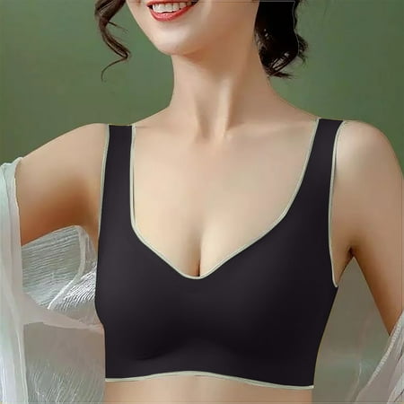 Zpanxa Bras for Women Bra Wire Free Underwear One-Piece Bra Everyday Underwear Womens Bras Sports Bra Black L
Zpanxa Bras for Women Bra Wire Free Underwear One-Piece Bra Everyday Underwear Womens Bras Sports Bra Black L