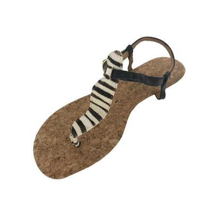 Very Volatile Women s DANGEROUS SANDAL BLACK/WHITE/ZEBRA 7