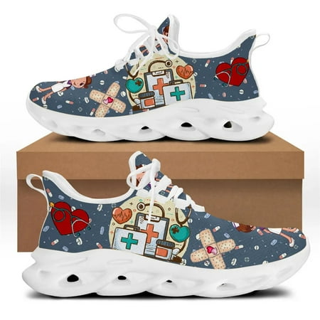 Luxury Designer Sport Shoes Women Sneakers Nursing Shoes Cartoon Nurse Doctor Medical Print Light Lace-up Flats Ladies Footwear
Luxury Designer Sport Shoes Women Sneakers Nursing Shoes Cartoon Nurse Doctor Medical Print Light Lace-up Flats Ladies Footwear