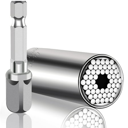 CZS Universal Socket Tools Gifts for Men - Christmas Stocking Stuffers Mens Gift Socket Set with Power Drill Adapter(7-19 MM) Cool Stuff Gadgets for Men Women Birthday Gift for Dad Fathers Husband
CZS Universal Socket Tools Gifts for Men - Christmas Stocking Stuffers Mens Gift Socket Set with Power Drill Adapter(7-19 MM) Cool Stuff Gadgets for Men Women Birthday Gift for Dad Fathers Husband