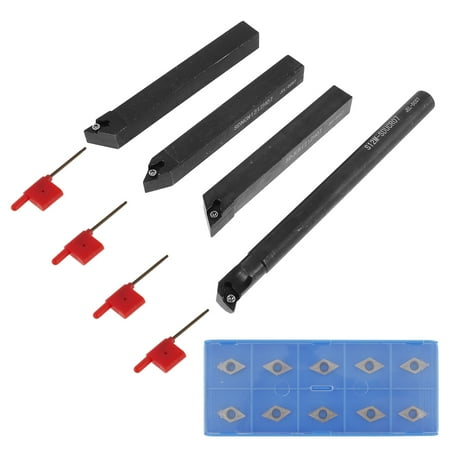 Lieonvis Lathe Tool Holder Indexable Carbide Turning Tool Holder with 10pcs Carbide Inserts Lathe Cutting Tool Power Tool Accessories for Carpenter Woodworking
Lieonvis Lathe Tool Holder Indexable Carbide Turning Tool Holder with 10pcs Carbide Inserts Lathe Cutting Tool Power Tool Accessories for Carpenter Woodworking