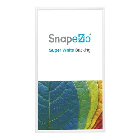 19x36 White SnapeZo® Snap Frame - 1.2" Profile