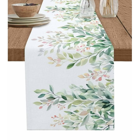 Table Runner Dresser Scarves 48 Inch Long Watercolor Leaves Botanical Foliage Linen Dining Table Runners Hanging Leaf on White Tabletop Scarf for Wedding Holiday Party Kitchen
Table Runner Dresser Scarves 48 Inch Long Watercolor Leaves Botanical Foliage Linen Dining Table Runners Hanging Leaf on White Tabletop Scarf for Wedding Holiday Party Kitchen