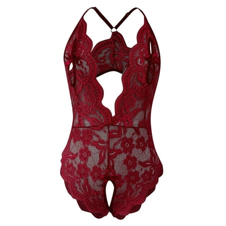 crtigd Women V Neck Underwears Lingerie Lace Backless Lanyard Underwears Conjoined Tight Suit
crtigd Women V Neck Underwears Lingerie Lace Backless Lanyard Underwears Conjoined Tight Suit