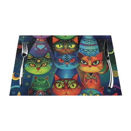 Hand-drawn art drawings of animals mats for kitchen and dining tables washable and durable PVC mats heat-resistant and non slip mats for indoor/outdoor use
Hand-drawn art drawings of animals mats for kitchen and dining tables washable and durable PVC mats heat-resistant and non slip mats for indoor/outdoor use