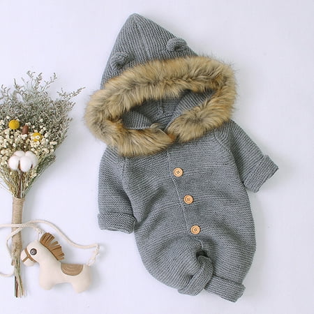 Journey Baby Bear Winter Full Outfit Warm knitted Hoodies Single Breasted Body Suit for Boys Girls(Gray 100)
Journey Baby Bear Winter Full Outfit Warm knitted Hoodies Single Breasted Body Suit for Boys Girls(Gray 100)