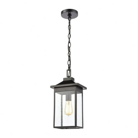 Exposed Bulb One Light Outdoor Rectangular Hanging Lantern Transition Outdoor Pendant Ceiling Light Matte Black Finish with Seeded Glass Bailey
Exposed Bulb One Light Outdoor Rectangular Hanging Lantern Transition Outdoor Pendant Ceiling Light Matte Black Finish with Seeded Glass Bailey