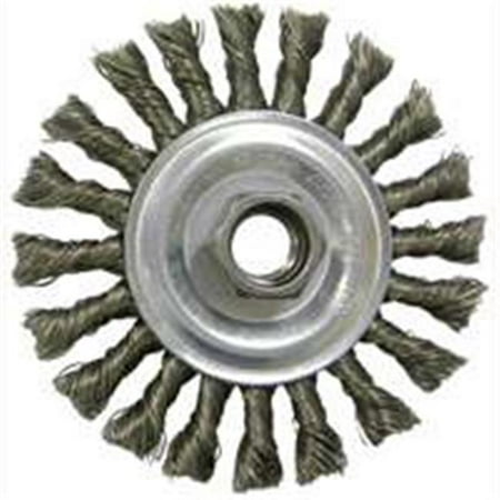 36055 4 In. Twist Knot Wheel Brush Coarse