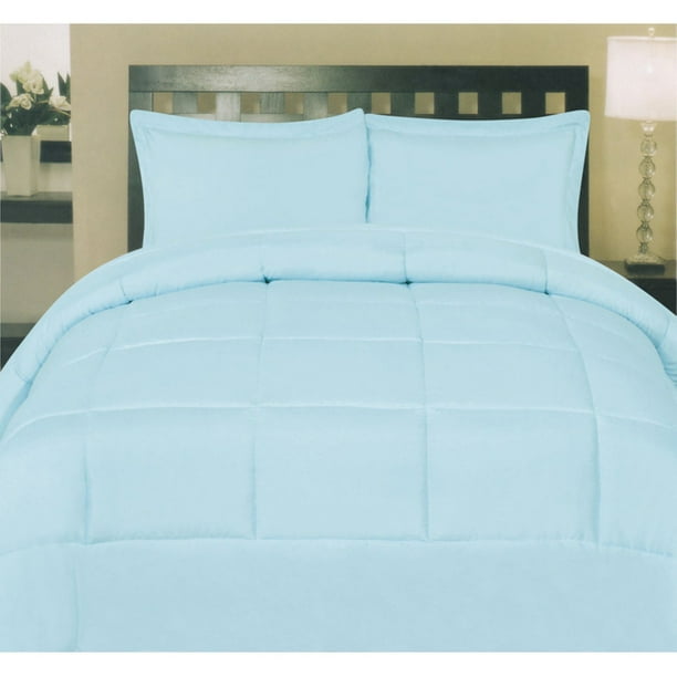 Box Stitch Polyester Down Alternative Comforter by Sweet Home Collection - King