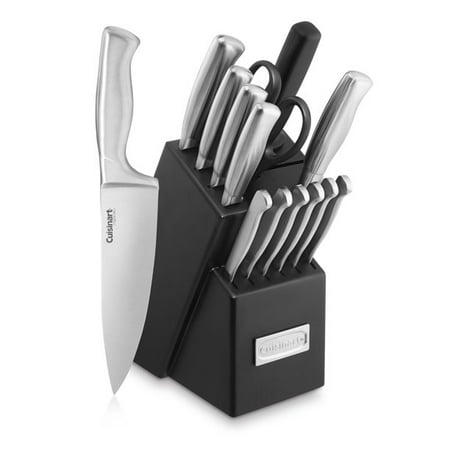 KaKa 15pc Stainless Steel Hollow Handle Cutlery Block Set
