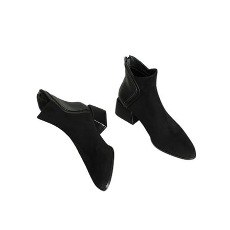 Lacyhop Women Booties Zipper Ankle Boots Chunky Heel Dress Bootie Office Breathable Winter Shoes Casual Pointed Toe Short Boot Black 5
Lacyhop Women Booties Zipper Ankle Boots Chunky Heel Dress Bootie Office Breathable Winter Shoes Casual Pointed Toe Short Boot Black 5