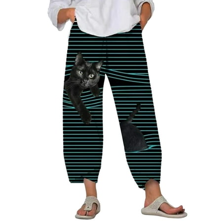 Women Casual Elastic Waist Yoga Sport Harem Pants Wide Leg Lounge Wear Trousers Ladies Striped Pajamas Pants With Pockets
Women Casual Elastic Waist Yoga Sport Harem Pants Wide Leg Lounge Wear Trousers Ladies Striped Pajamas Pants With Pockets