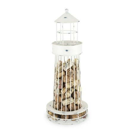 Twine 5599 Lighthouse Wine Cork Holder and Farmhouse Home Decor Kitchen Accessory Set of 1 White
Twine 5599 Lighthouse Wine Cork Holder and Farmhouse Home Decor Kitchen Accessory Set of 1 White