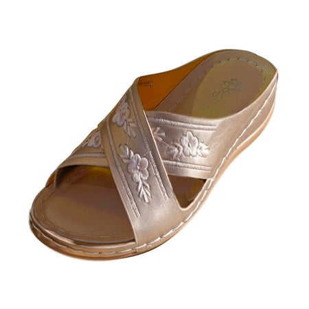 CYMMPU Women s Slippers New Women s Outer Wear Wedge Embroidered Sandals And Slippers
CYMMPU Women s Slippers New Women s Outer Wear Wedge Embroidered Sandals And Slippers